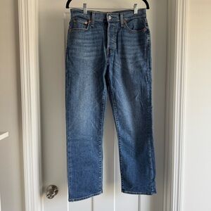 Levi's wedgie Straight Leg Blue Jeans